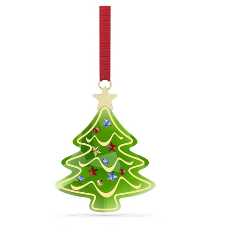 Swarovski 5701867 swarovski fashion piece - holiday cheers ornament holiday tree nuovo in scatola originale