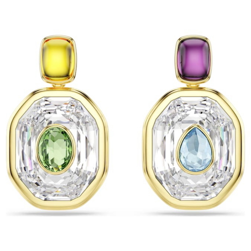 Swarovski 5705582 swarovski fashion piece - chroma orecchino a buco stk mul/gos nuovo in scatola originale