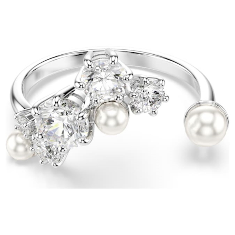 Swarovski 5705598 anello swarovski - anello op white/rhs 52 nuovo in scatola originale Swarovski 5705598 anello swarovski - anello op white/rhs 52 nuovo in scatola originale