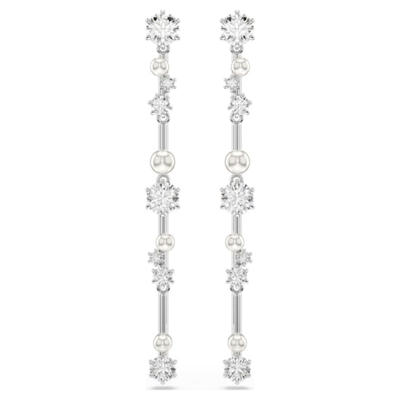 Swarovski 5705614 swarovski fashion piece - constella orecchino a buco bar white/rhs nuovo in scatola originale