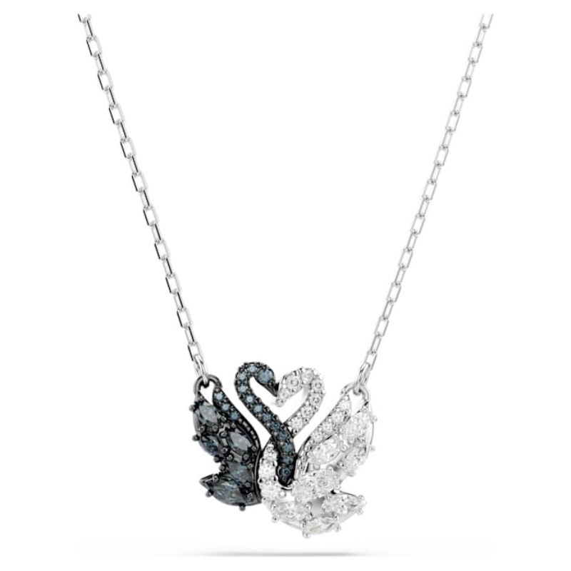 Swarovski 5705721 collana / set swarovski - pend white/rhs nuovo in scatola originale