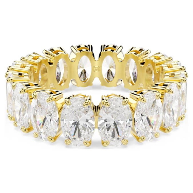 Swarovski 5707190 anello swarovski - anello oval whi/gos 55 nuovo in scatola originale