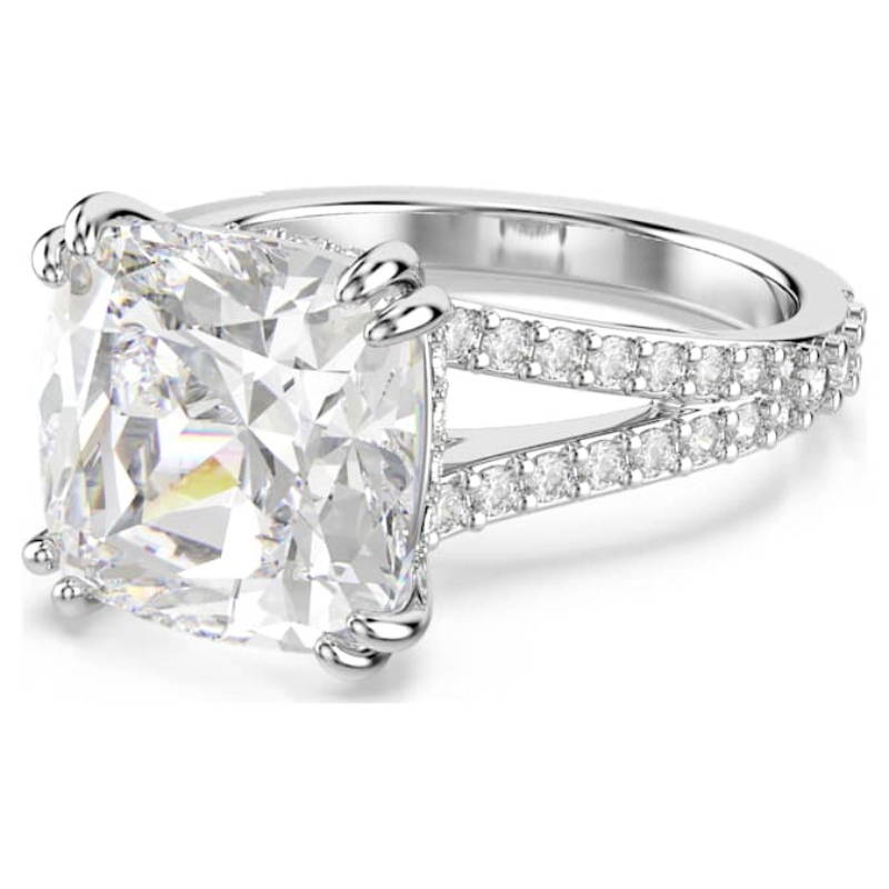 Swarovski 5709902 anello swarovski - anello sq white/rhs 55 nuovo in scatola originale