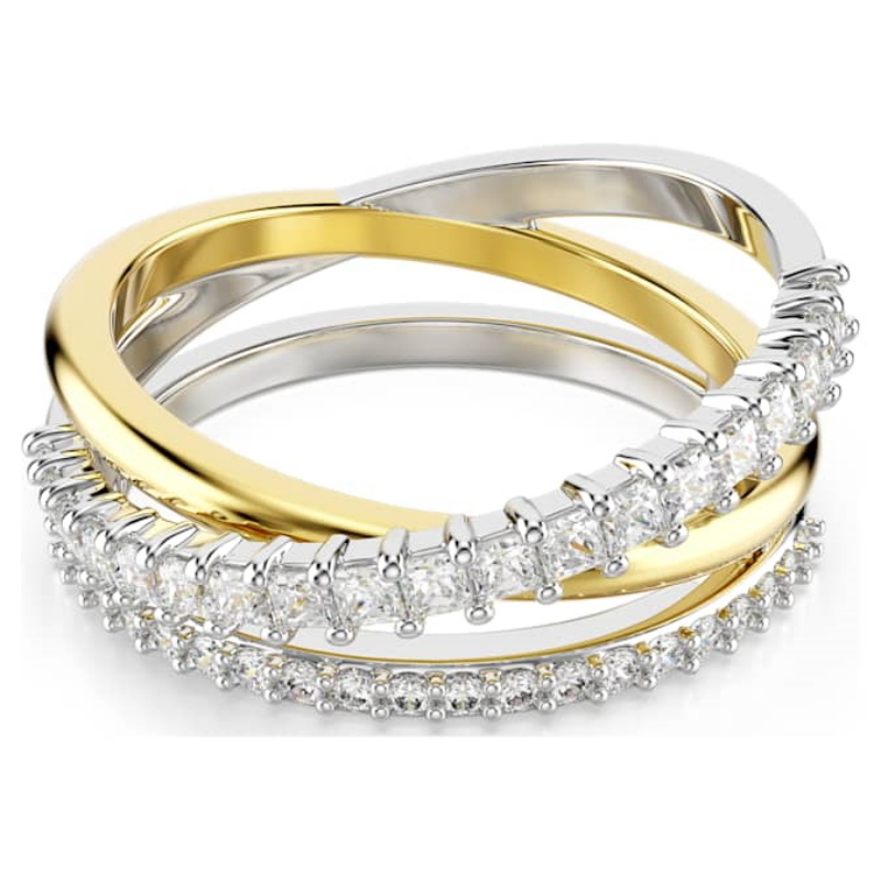 Swarovski 5714163 anello swarovski - anello 3 band white/mix 55 nuovo in scatola originale