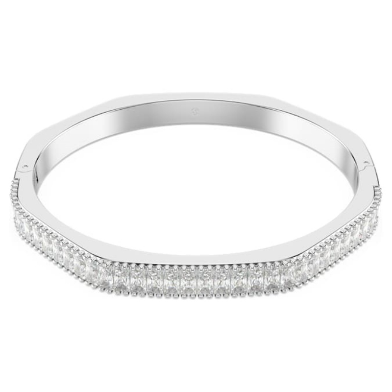 Swarovski 5720622 bracciale swarovski rigido / soft - bracciale rigido white/rhs s nuovo in scatola originale