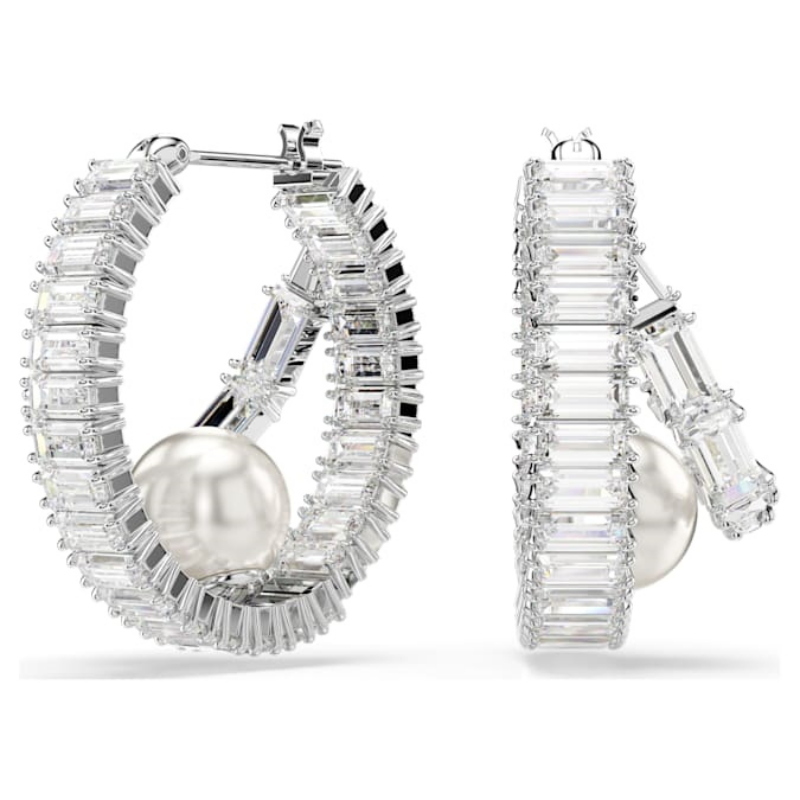 Swarovski 5720868 swarovski fashion piece - ss25 capsule orecchino a buco prl hoop w nuovo in scatola originale Swarovski 5720868 swarovski fashion piece - ss25 capsule orecchino a buco prl hoop w nuovo in scatola originale