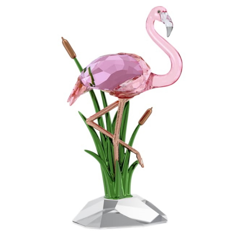 Swarovski 5721551 swarovski fashion piece - idyllia flamingo nuovo in scatola originale
