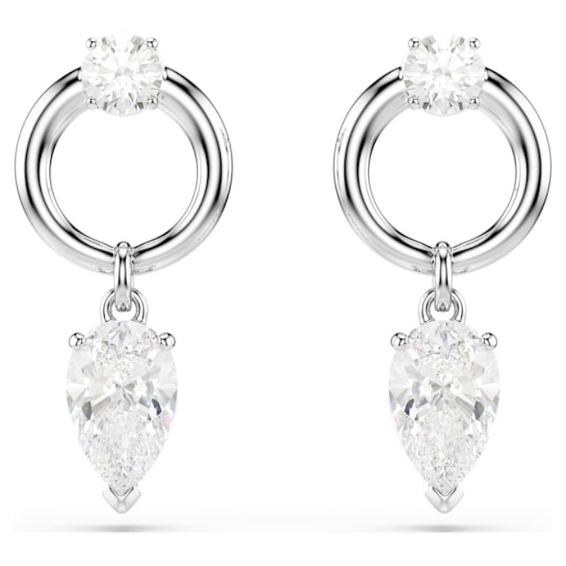 Swarovski 5723177 swarovski fashion piece - mesmera orecchino a buco whi/rhs nuovo in scatola originale