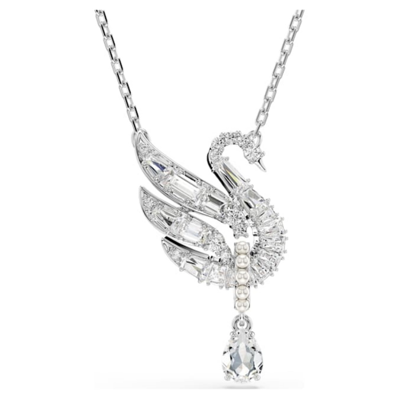 Swarovski 5723387 collana / set swarovski - pend drop whi/rhs nuovo in scatola originale