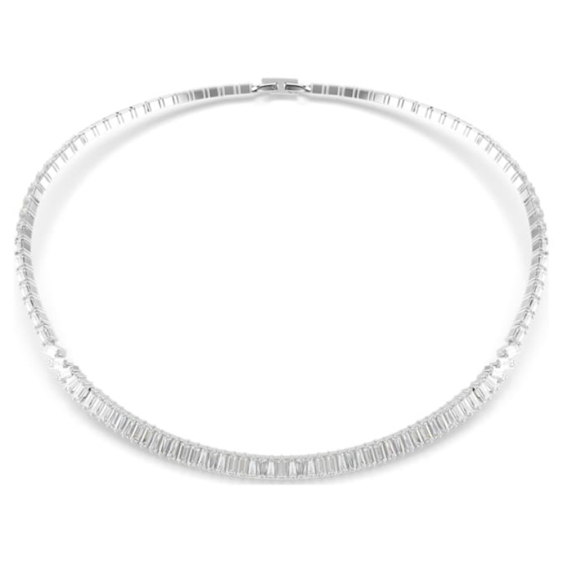 Swarovski 5727111 collana / set swarovski - all ard baguette whi/rhs nuovo in scatola originale