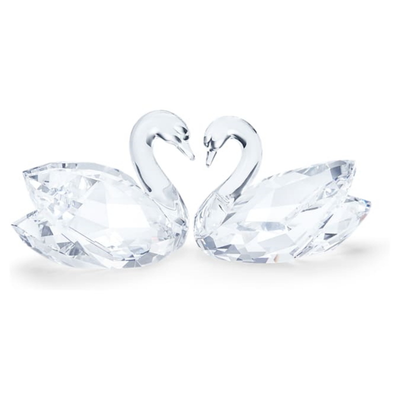 Swarovski 5728084 swarovski fashion piece - feathered beauties swan couple_np nuovo in scatola originale