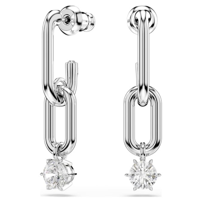Swarovski 5728584 swarovski fashion piece - constella orecchino a buco whi/rhs nuovo in scatola originale
