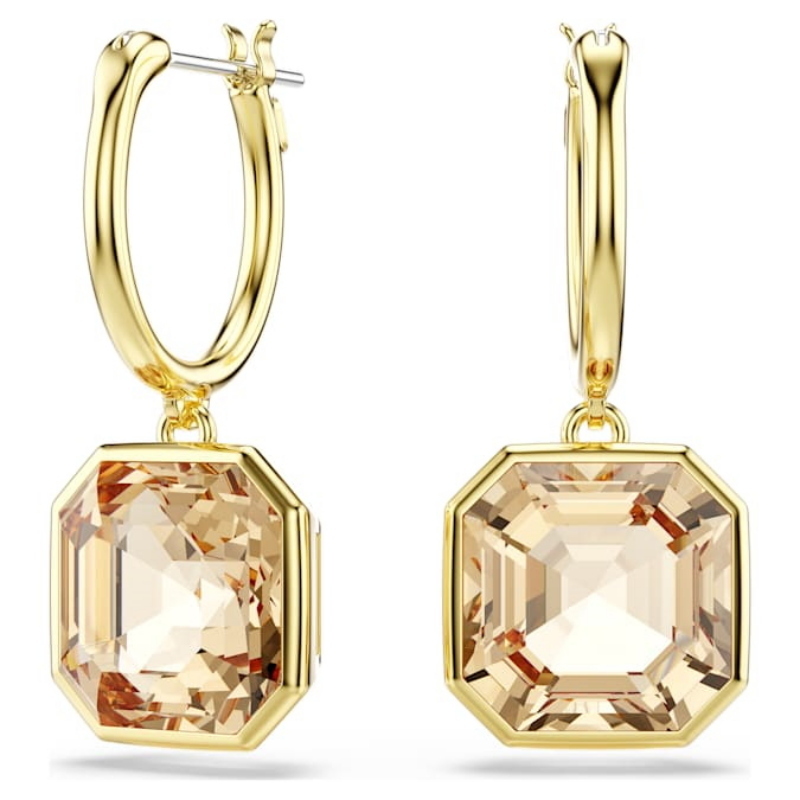 Swarovski 5731148 swarovski fashion piece - millenia orecchino a buco ascher lcto/go nuovo in scatola originale