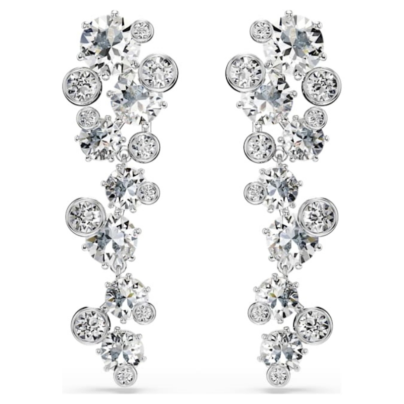 Swarovski 5732252 swarovski fashion piece - constella orecchino a buco m cry/rhs nuovo in scatola originale