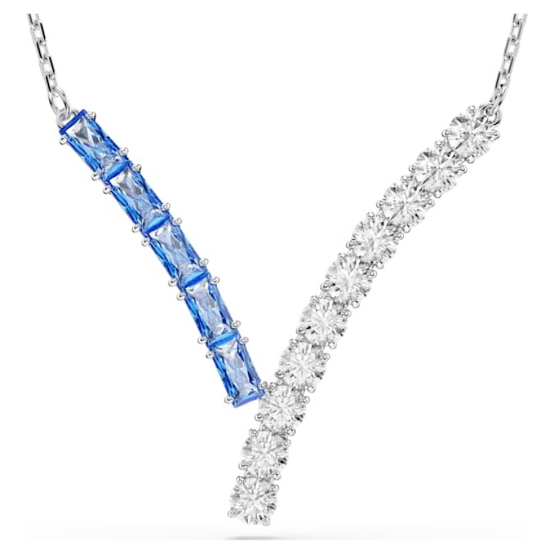 Swarovski 5732265 collana / set swarovski - pend blu/rhs nuovo in scatola originale