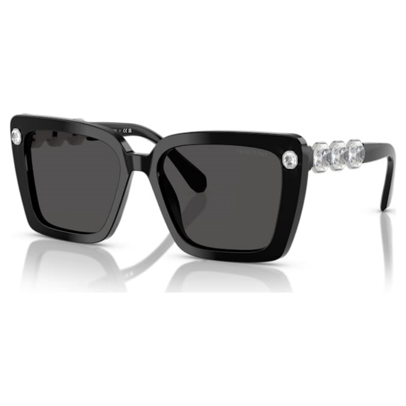 Swarovski 5732335 swarovski fashion piece - millenia eyewear sk6032 el sq black nuovo in scatola originale