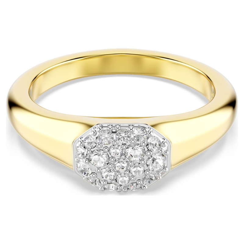 Swarovski 5732852 anello dextera, taglio misto, bianco, finitura oro 18k di swarovski originale