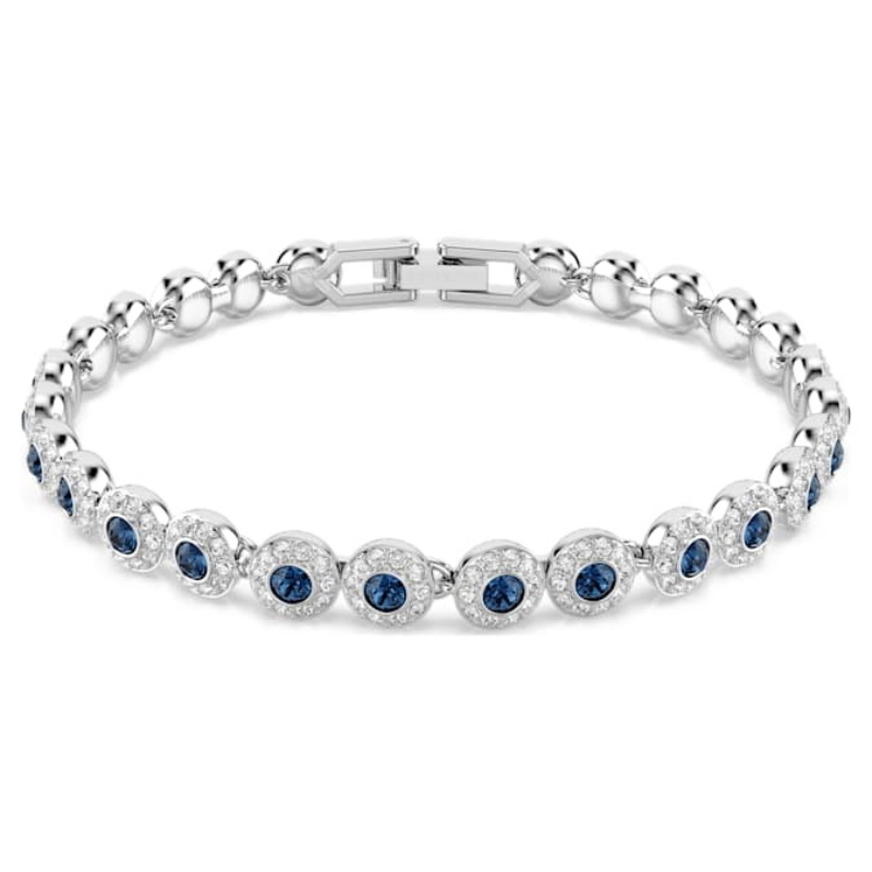 Swarovski 5733401 bracciale swarovski rigido / soft - bracciale s angelic blu/rhs nuovo in scatola originale