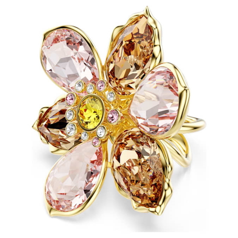 Swarovski 5736221 anello swarovski - anello pink mul/gos 58 nuovo in scatola originale