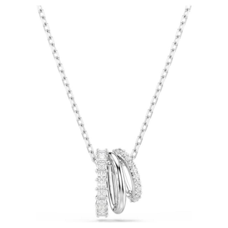 Swarovski 5737064 collana / set swarovski - pend white/rhs nuovo in scatola originale