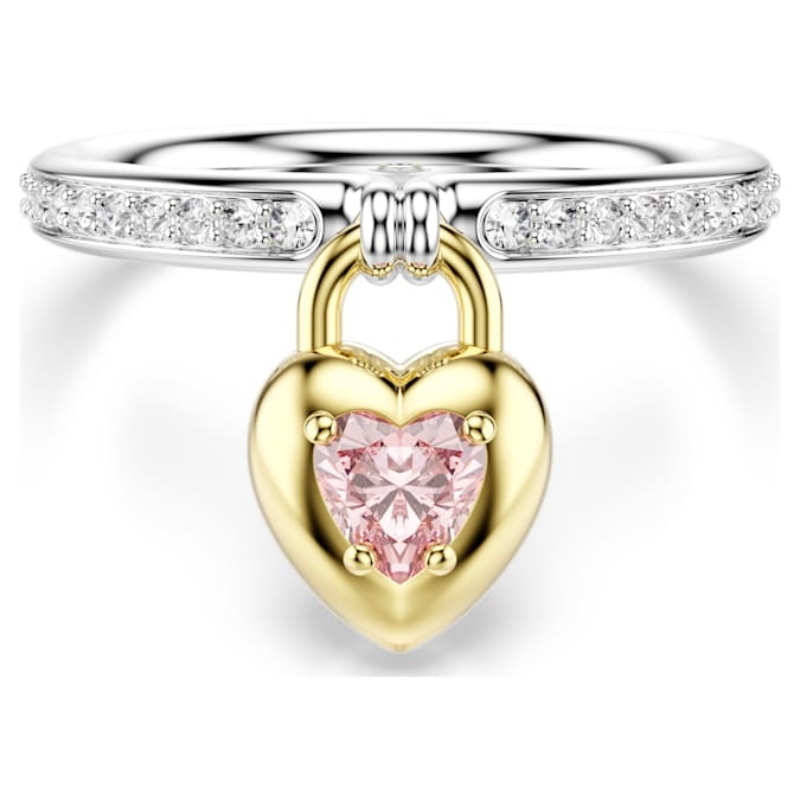 Swarovski 5737268 anello swarovski - anello heart mul/mix 60 nuovo in scatola originale
