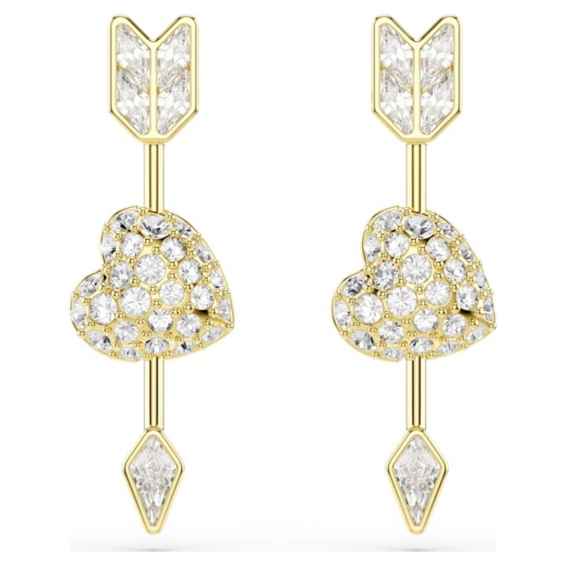 Swarovski 5737295 swarovski fashion piece - idyllia orecchino a buco arrow whi/gos nuovo in scatola originale Swarovski 5737295 swarovski fashion piece - idyllia orecchino a buco arrow whi/gos nuovo in scatola originale