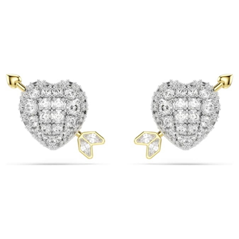 Swarovski 5737298 swarovski fashion piece - idyllia orecchino a buco studs whi/mix nuovo in scatola originale