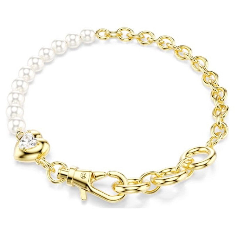 Swarovski 5737299 bracciale swarovski rigido / soft - bracciale whi/gos m nuovo in scatola originale