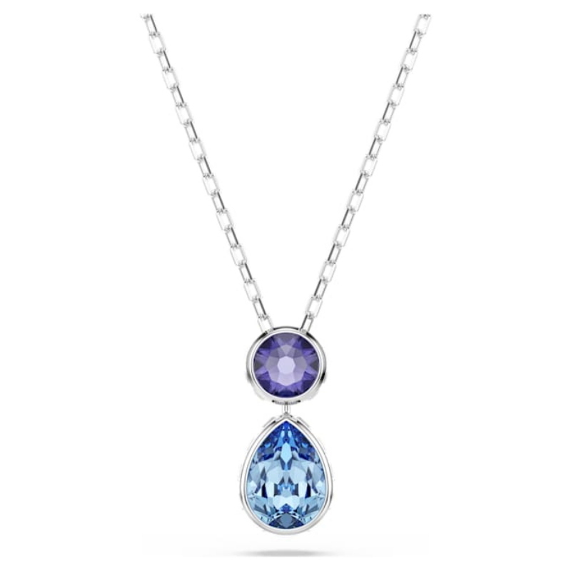 Swarovski 5738473 collana / set swarovski - pend reversible mul/rhs nuovo in scatola originale