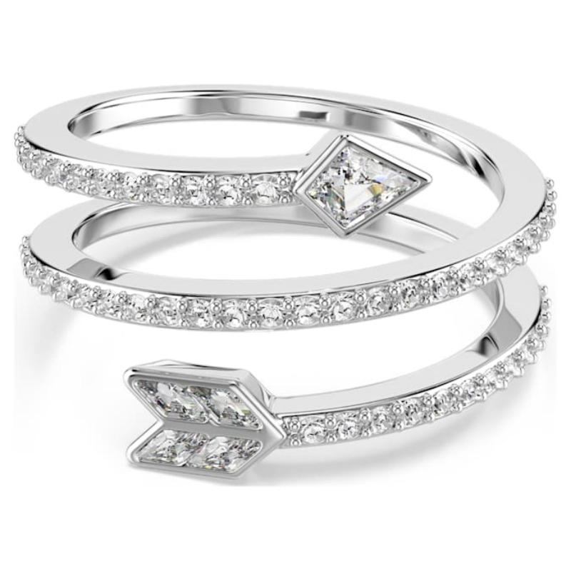 Swarovski 5741524 anello swarovski - anello arrow whi/rhs 50 nuovo in scatola originale