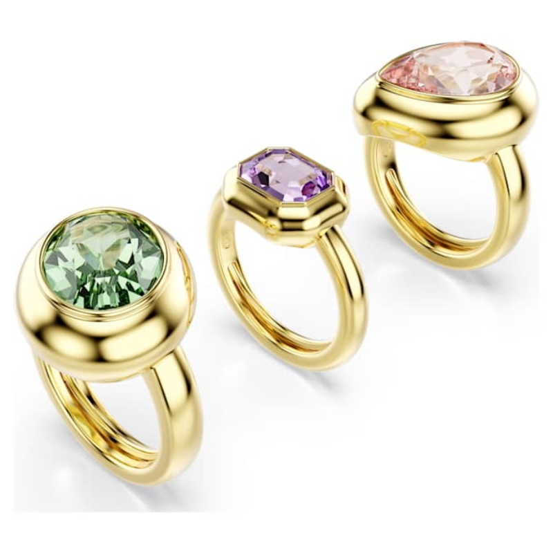 Swarovski 5741583 anello swarovski - anello set of 3 mul/gos 50-55 nuovo in scatola originale
