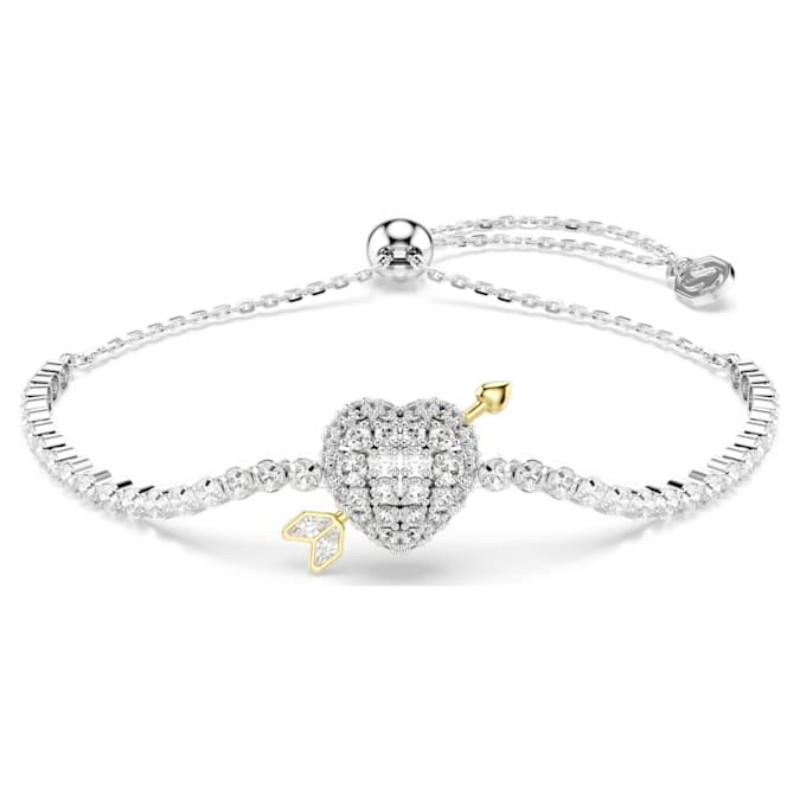 Swarovski 5742022 bracciale swarovski rigido / soft - bracciale whi/rhs nuovo in scatola originale