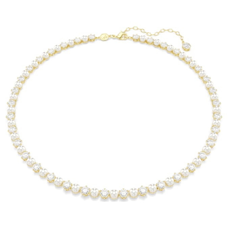 Swarovski 5742039 collana / set swarovski - all ard prl white/gos nuovo in scatola originale
