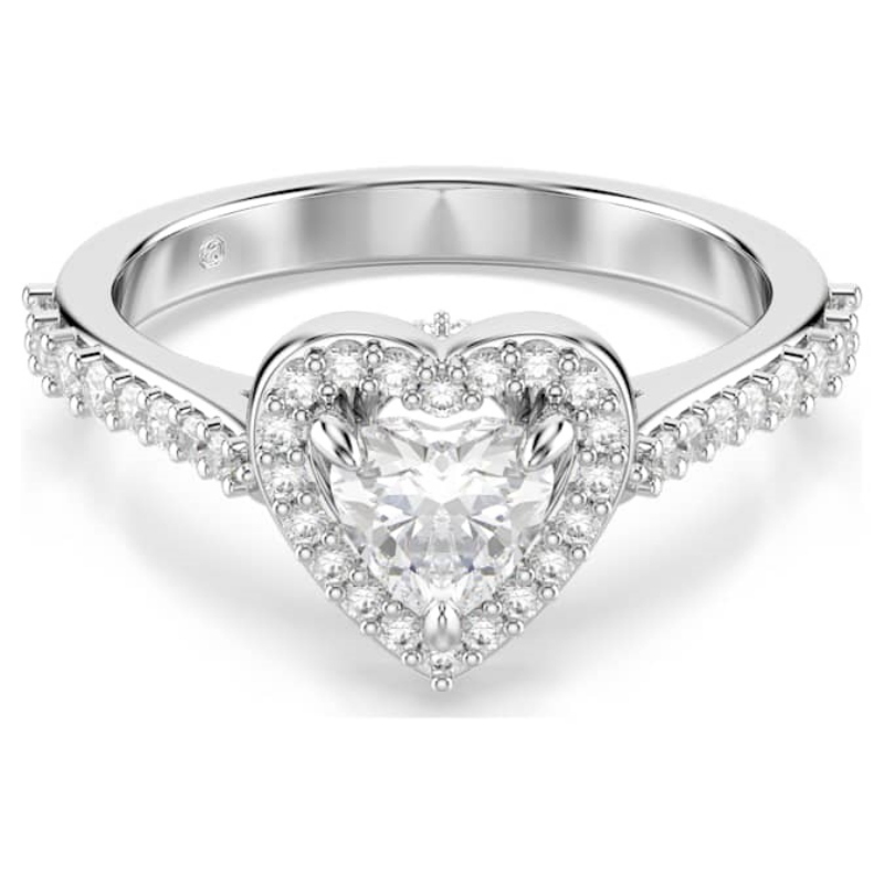 Swarovski 5744045 anello swarovski - anello hrt white/rhs 58 nuovo in scatola originale
