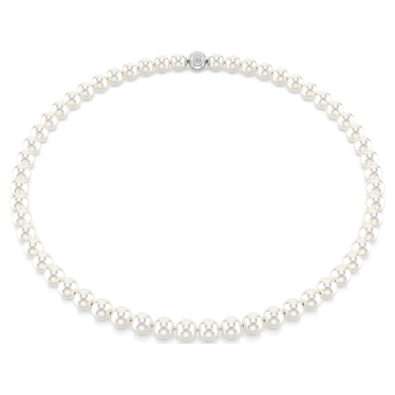 Swarovski 5747746 collana / set swarovski - all ard prl magnet whi/rhs nuovo in scatola originale