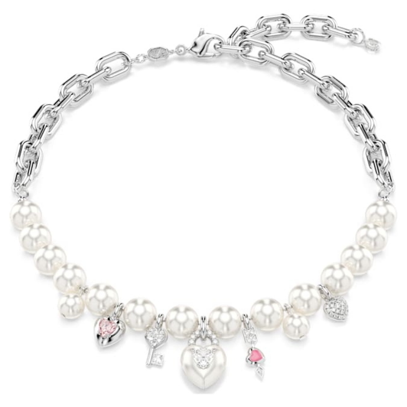 Swarovski 5749601 collana / set swarovski - all ard pink cry/rhs nuovo in scatola originale