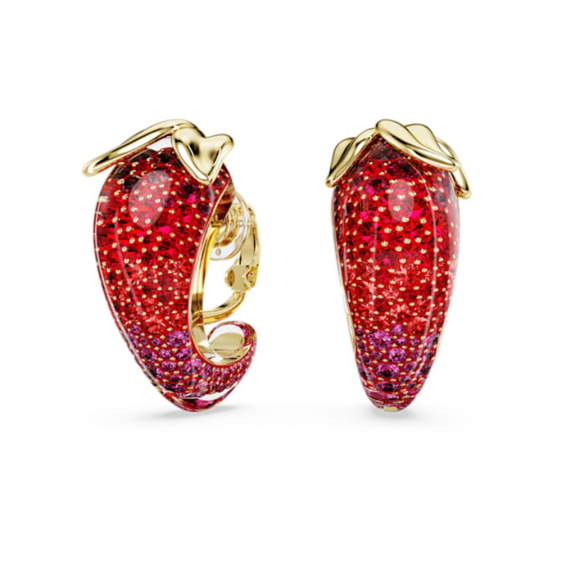 Swarovski 5751416 swarovski fashion piece - idyllia orecchino a clip red/gos nuovo in scatola originale Swarovski 5751416 swarovski fashion piece - idyllia orecchino a clip red/gos nuovo in scatola originale