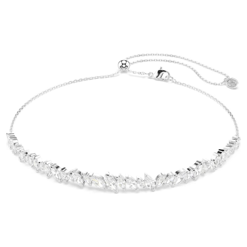 Swarovski 5755905 girocollo mesmera, taglio marquise, bianco, placcato rodio di swarovski originale