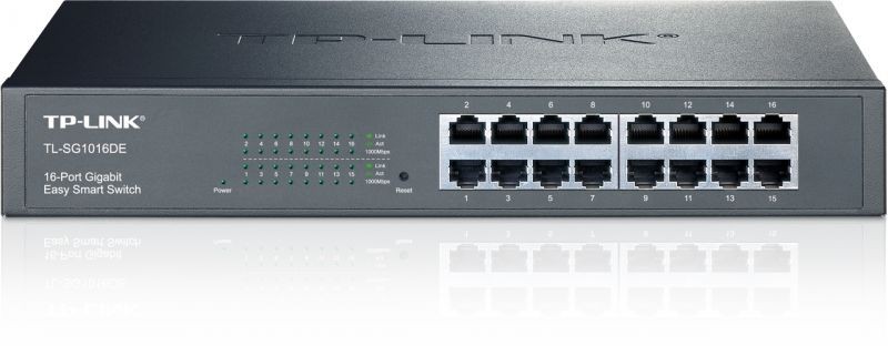 Switch 16P Gigabit Easy Managed Tpl Ink/Kit Montaggio Rack Switch 16P Gigabit Easy Managed Tpl Ink/Kit Montaggio Rack