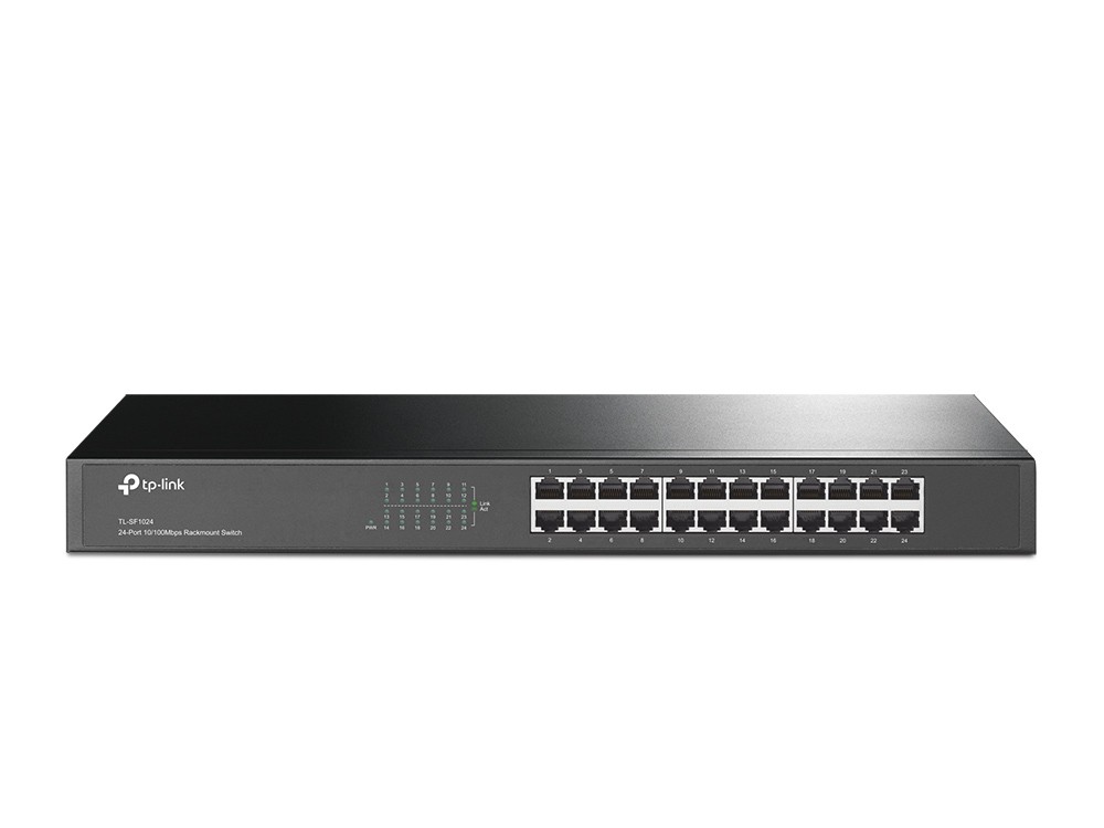 Switch 24P 10/100Mbps Tp-Link 19Inc H Rack-Mount Steel Case