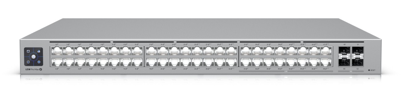 Switch 48P Poe Lan Gigabit Ubiquiti Usw-Pro-Max-48-Poe L3 16P 25Gbe