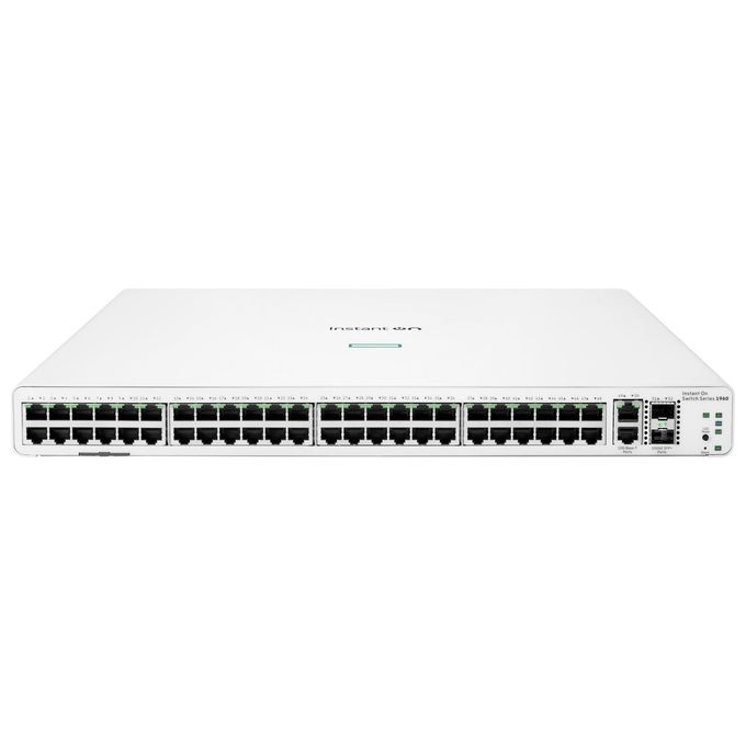 Switch di rete 52 porte INSTANT ON 1960 Aruba 48G 2XGT 2SFP+ White JL808A Gigabit|10GBASE-T