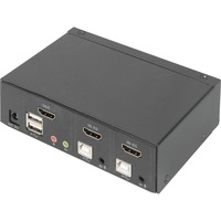 Switch KVM, 2 porte, schermo singolo 4K, HDMI®
