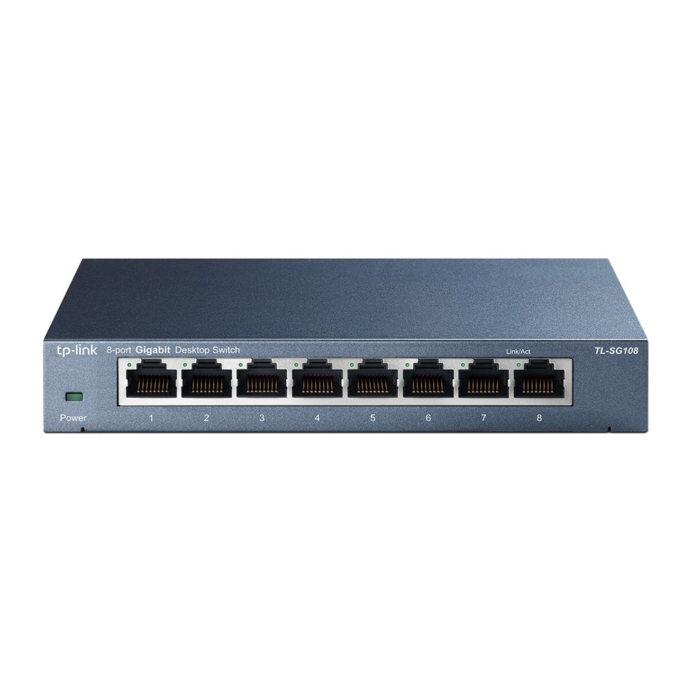 SWITCH TP-LINK GIGABIT 8 PORTE TL-SG108S, porte, Gigabit
