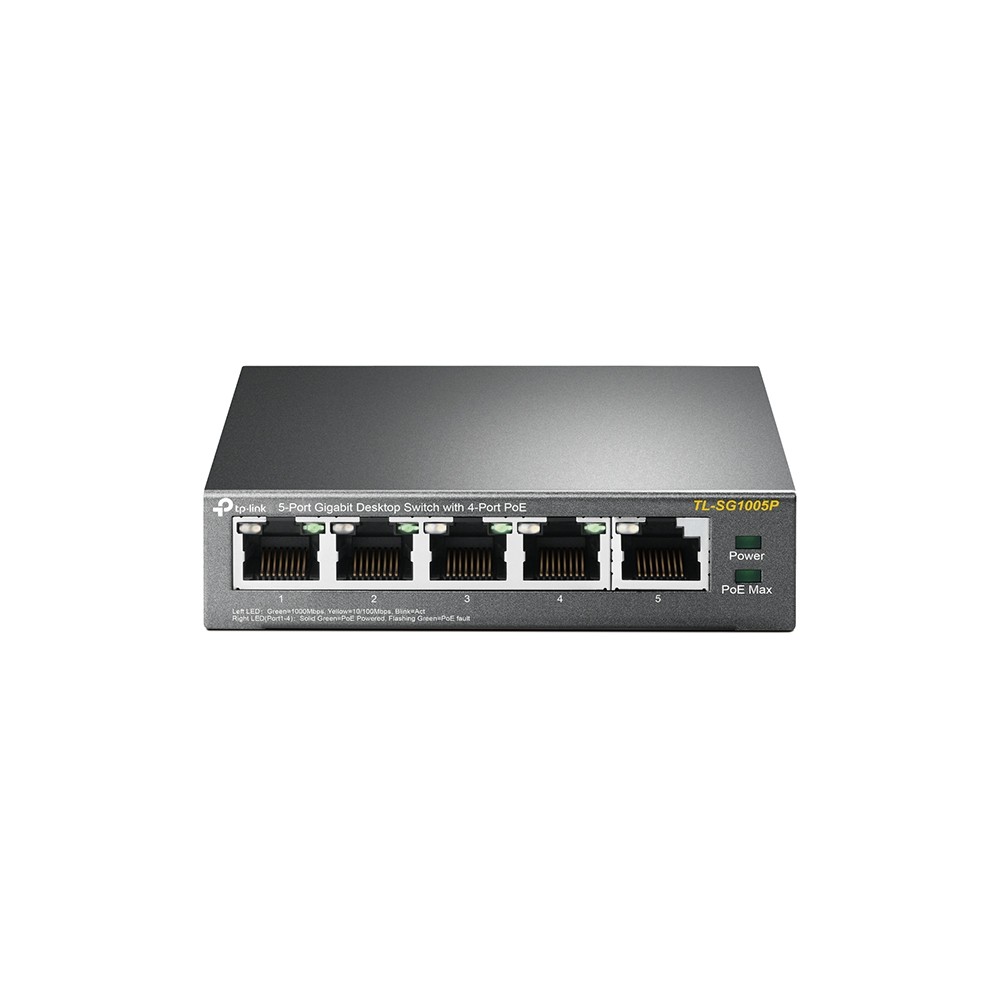 SWITCH TP-LINK SG1005P POE GIGA, 5 porte, Gigabit