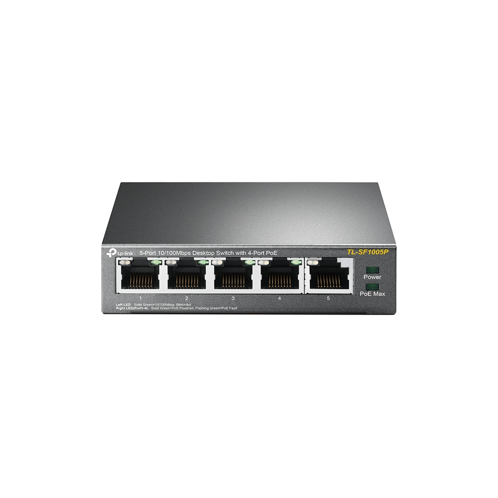 Switch tp-link tl-sf1005p 5p lan 10/100m di cui 4 poe (fino a 58w)