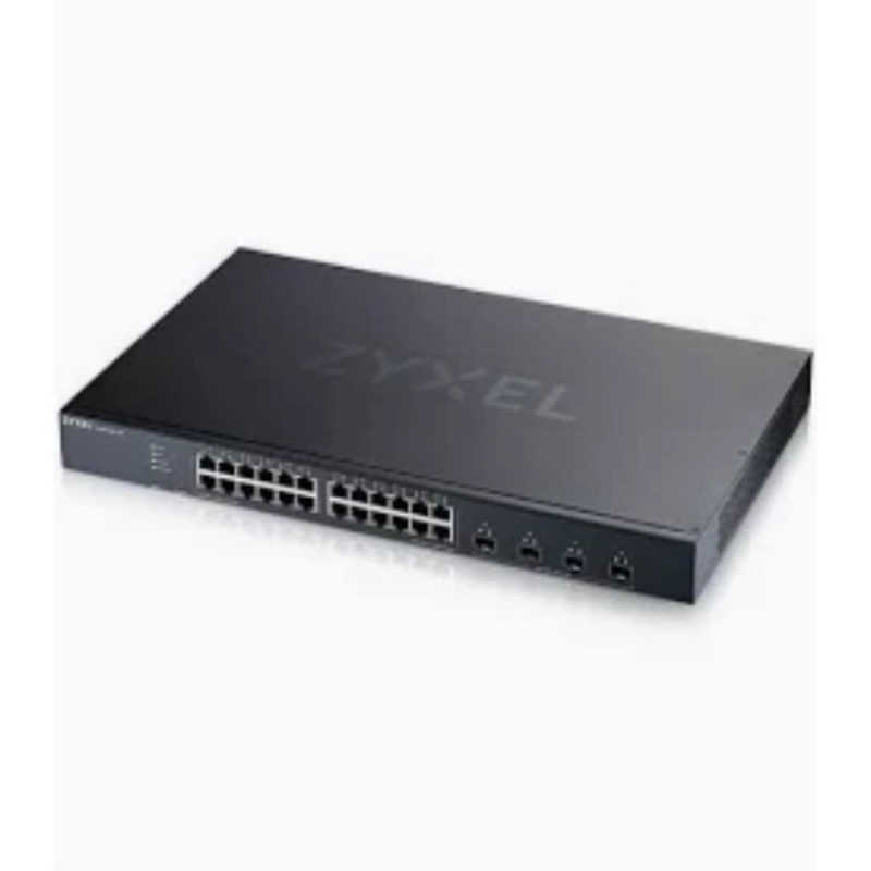 Switch zyxel gs1915-26v2-eu0101f 24p gigabit +2p gbe sfp -nebulaflex - supporto ipv6, vlan - design senza ventole, desktop