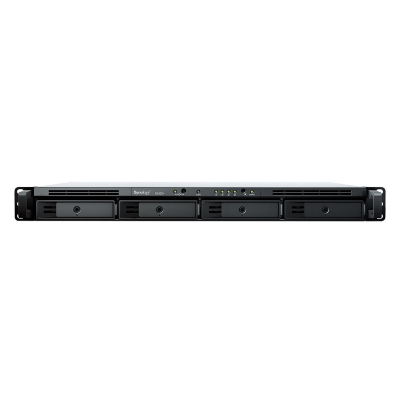 Synology rackstation rs422+ server nas e di archiviazione rack (1u) collegamento ethernet lan nero r1600