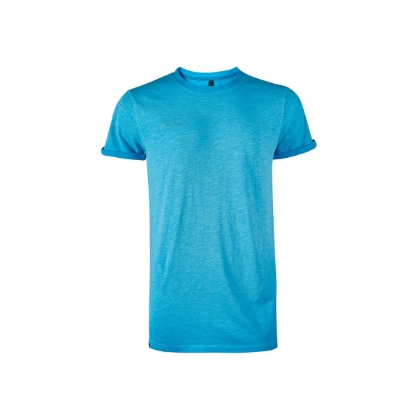 T-shirt a maniche corte Upower Fluo - Taglia S - Cotone slub traspirante vestibilità aderente girocollo a coste logo ricamato - Ciano fluorescente T-shirt a maniche corte Upower Fluo - Taglia S - Cotone slub traspirante vestibilità aderente girocollo a coste logo ricamato - Ciano fluorescente