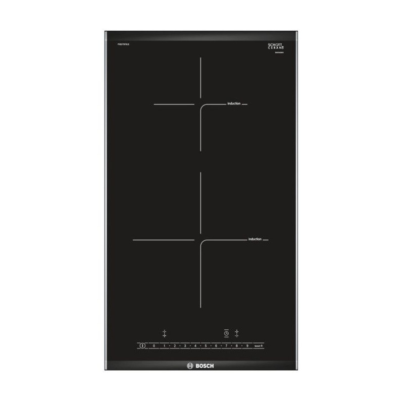 Table De Cuisson Vitrocéramique Bosch Pib375fb1e - 2 Foyers Induction - Quickstart - Sécurité Enfants